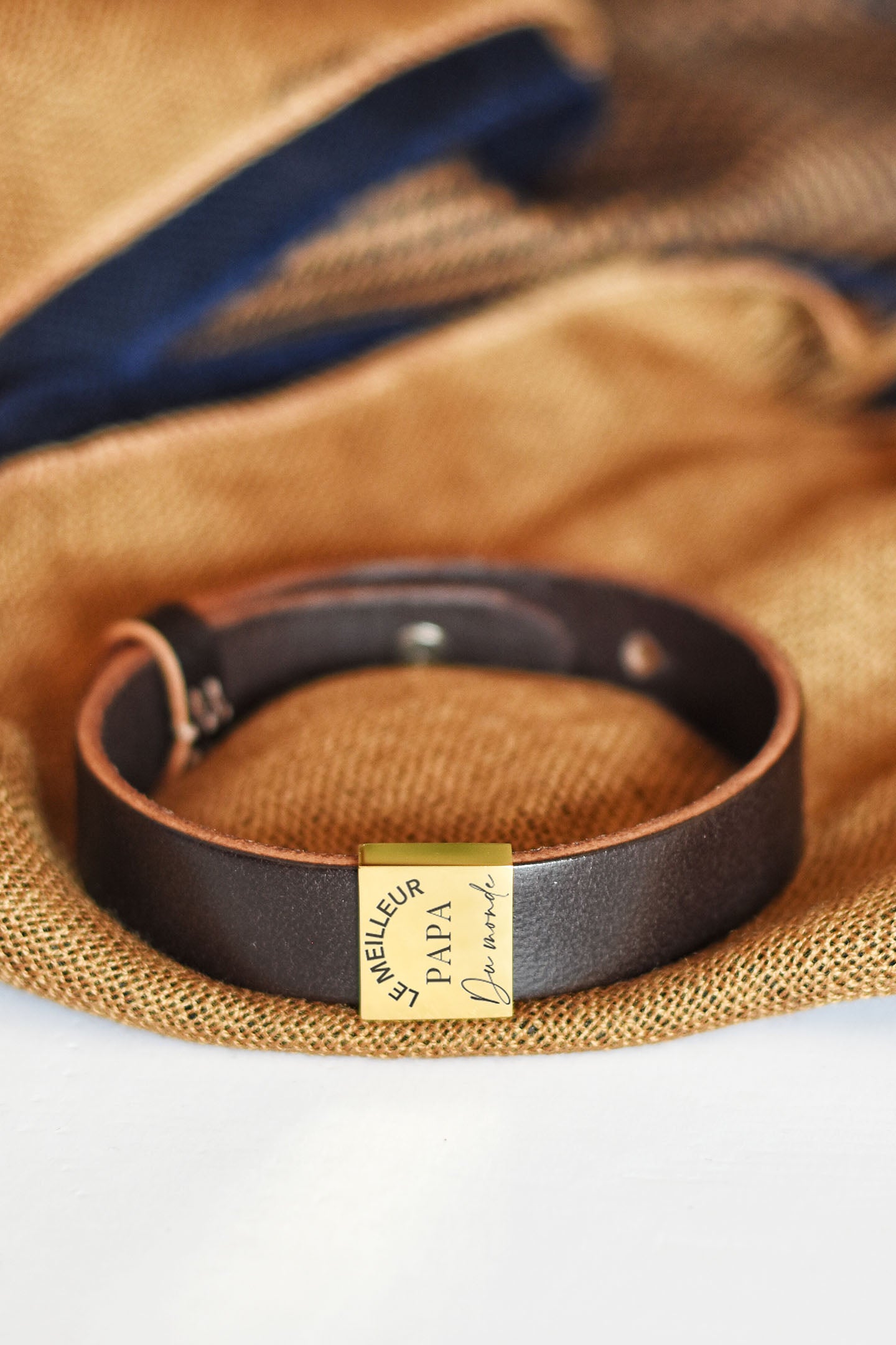 bracelet personnalisé prénom fête des pères