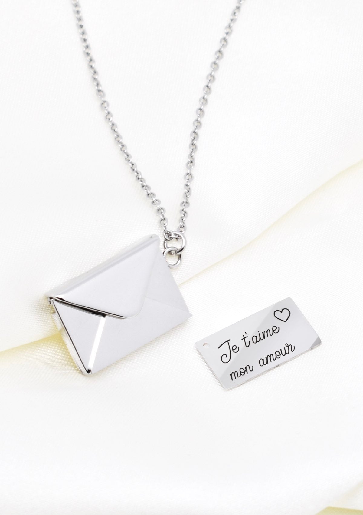 Silver Love Letter Necklace - Customizable