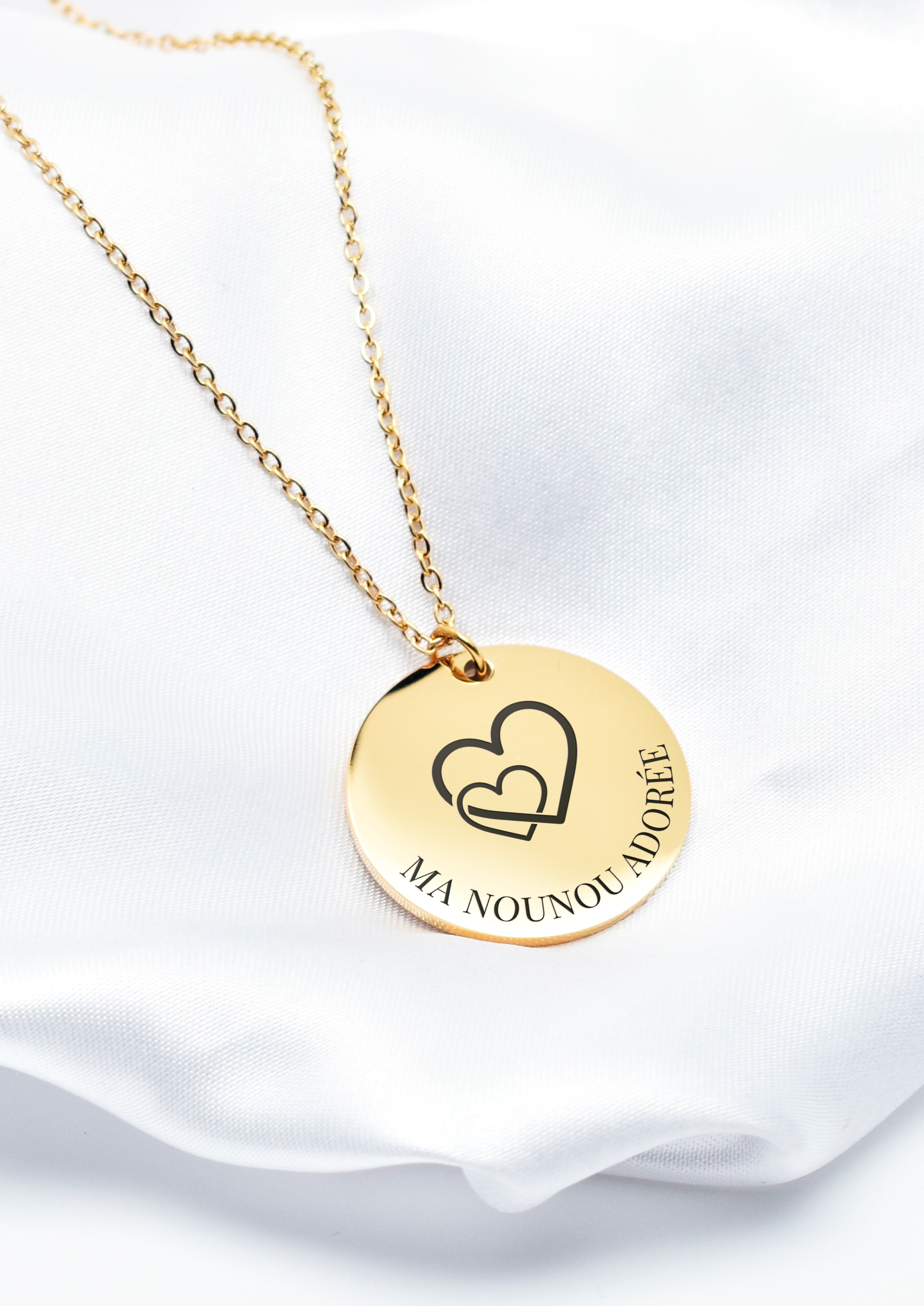 collier ma nounou adorée doré