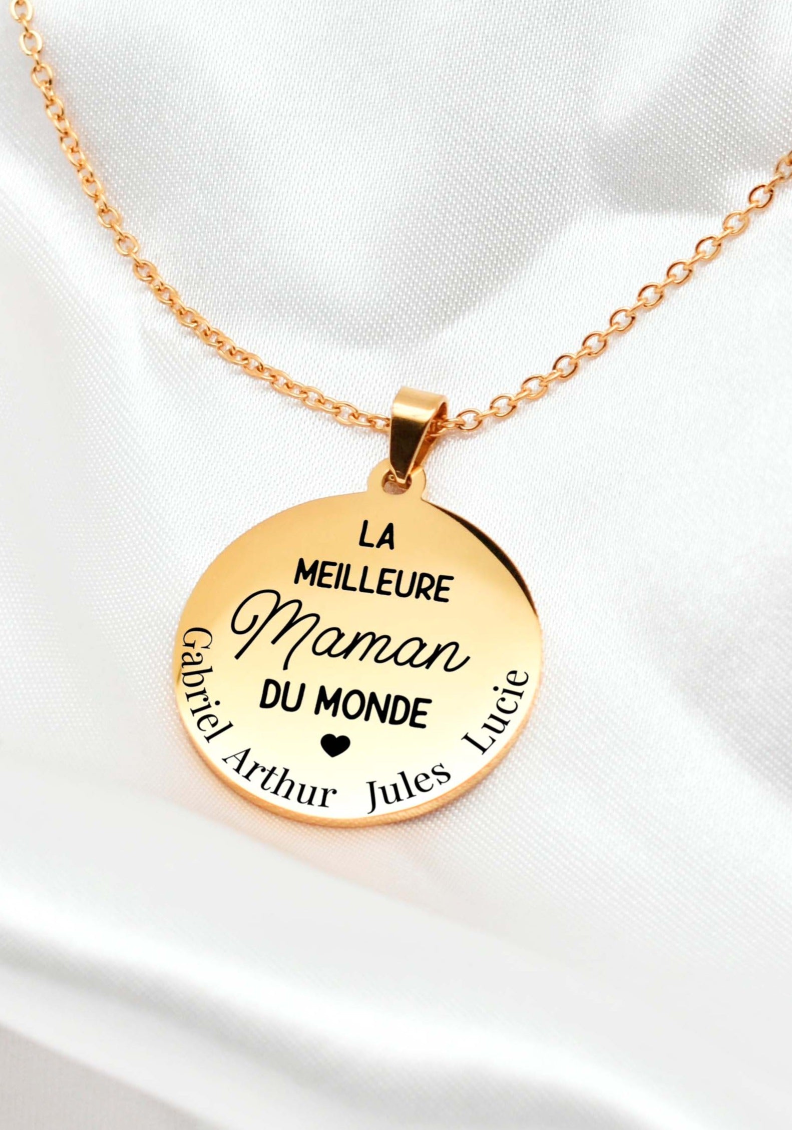 collier meilleure maman du monde prénoms