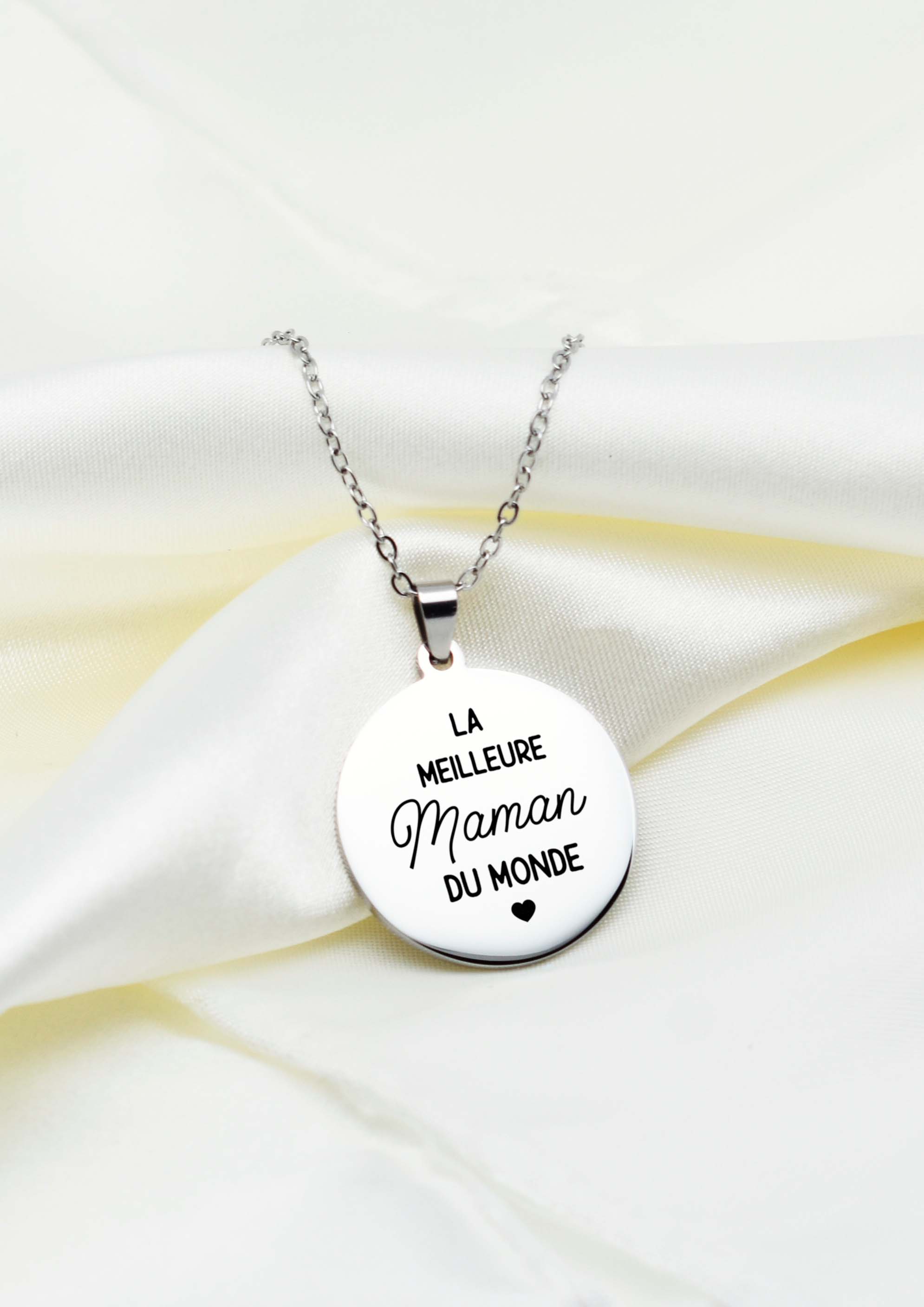 collier meilleure maman du monde coeur