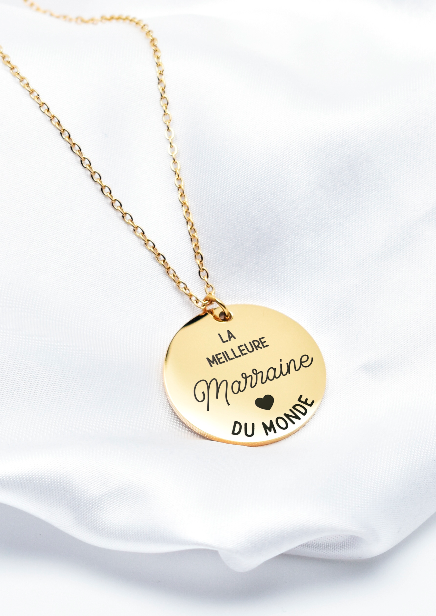 collier meilleure marraine du monde