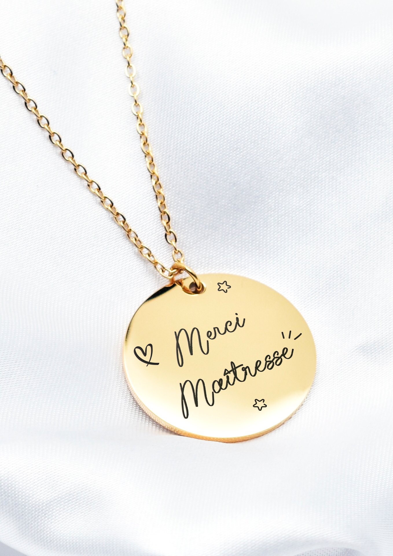 collier merci maîtresse doré