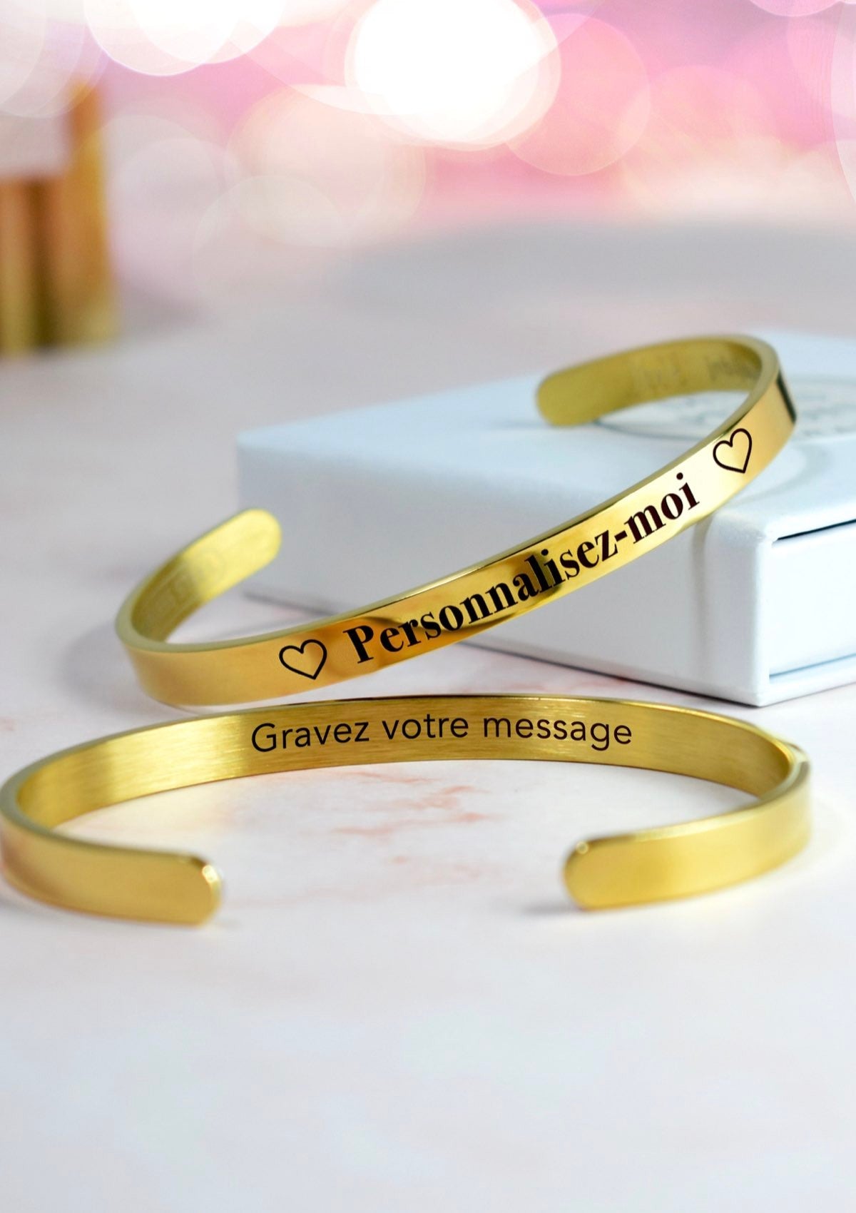 jonc personnalisable doré