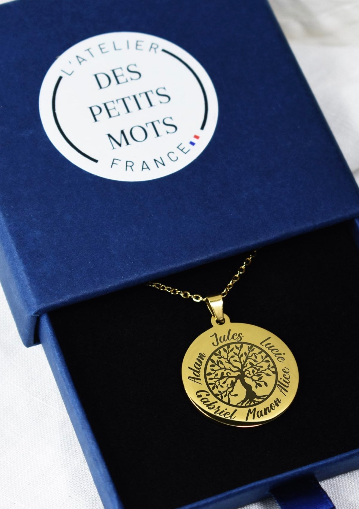 pendentif arbre de vie 6 prénoms