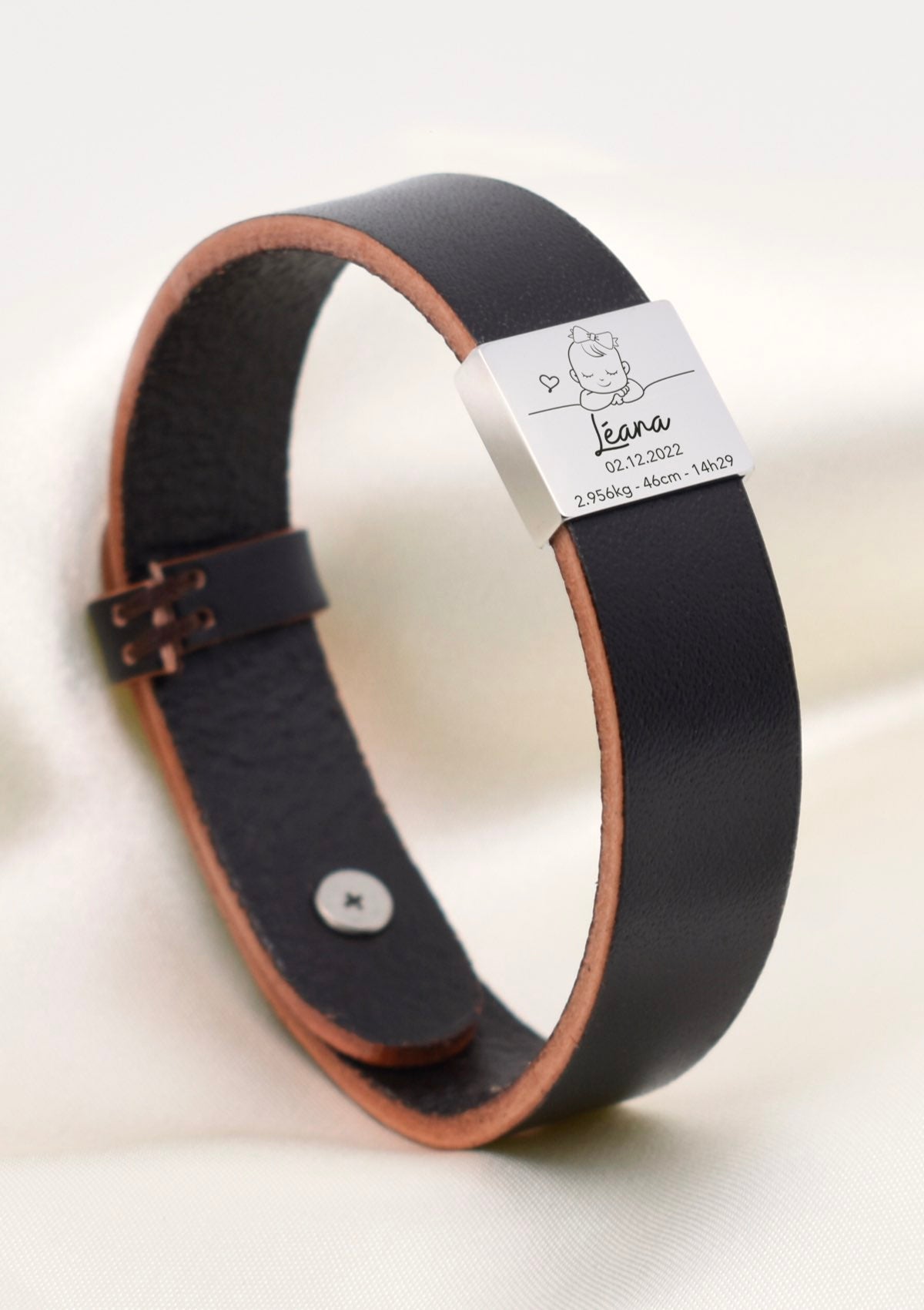 bracelet de naissance personnalisé pour homme