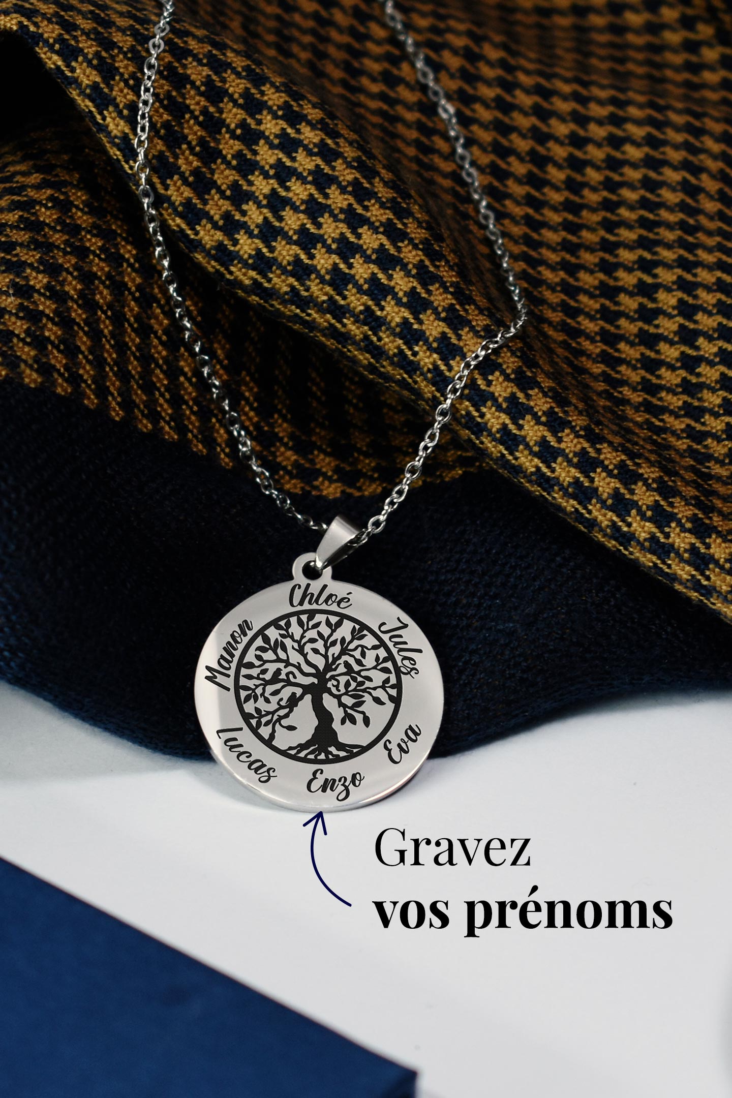 Collier Arbre de Vie & Prénoms