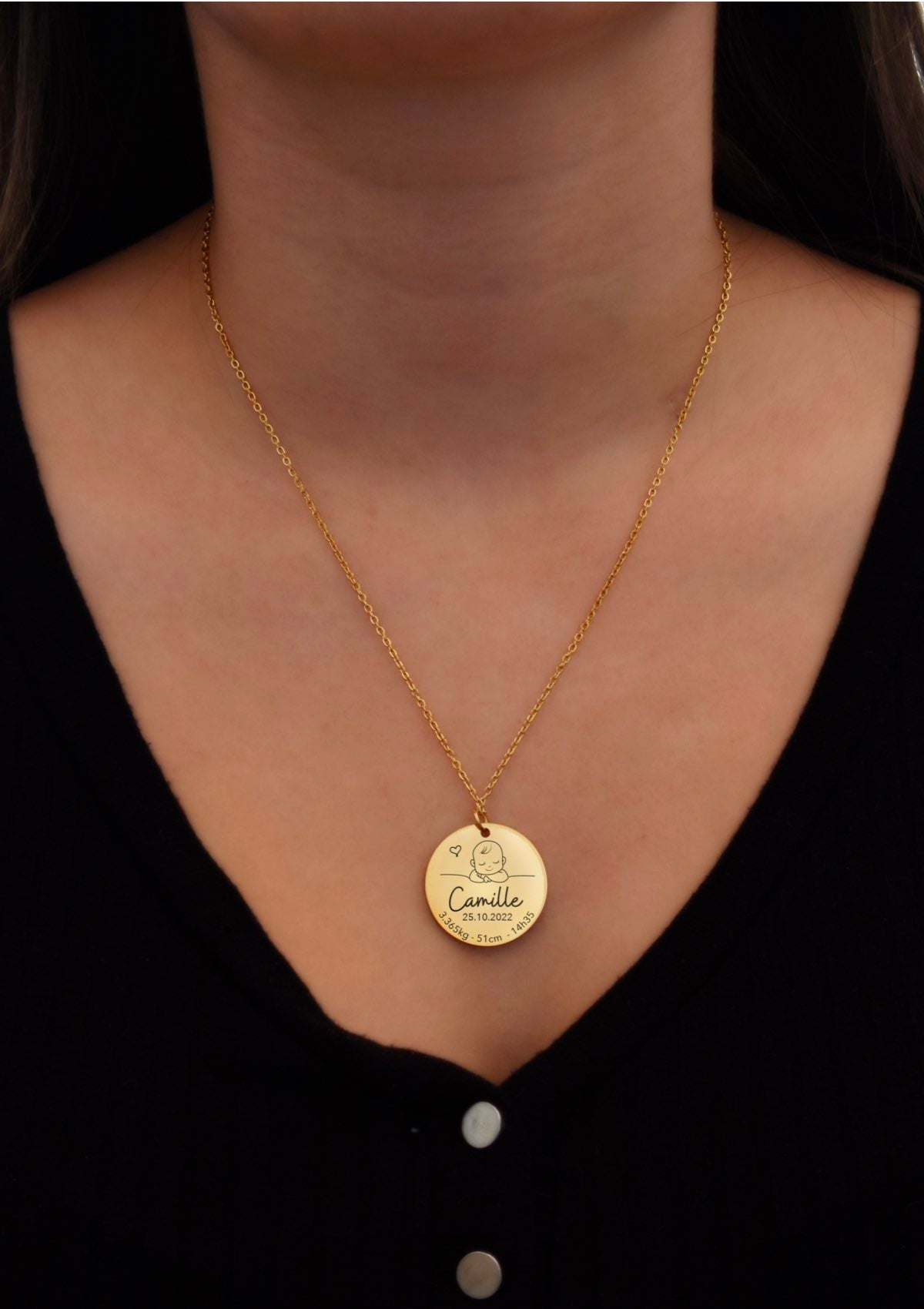 collier de bébé naissance maman pour garçon